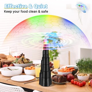 Foto 3 | Foto 3 | Ventilador Recargable Qniznoe Con Luz Led Paquete De 4 Unidades Para Mesas - Venta Internacional.