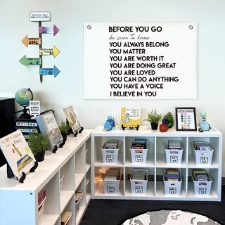 Foto 4 | Foto 4 | Decoración De Pared Lacama Mental Health Positive Afirmations 30 X 20 Cm - Venta Internacional.