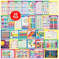Set De Pósteres Educativos Simply Magic 32 Para Niños 17x11 - Venta Internacional.