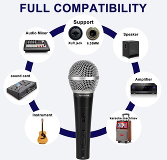 Foto 6 | Foto 6 | Micrófono Con Cable Lyricroom Professional Dm58 Con Cable Xlr - Venta Internacional.