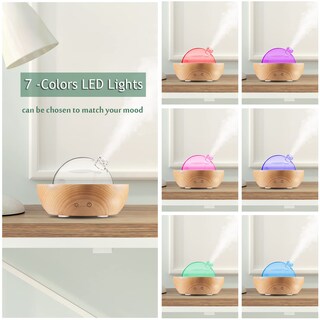 Foto 4 | Foto 4 | Difusor De Aceites Esenciales Kakoda Glass De 200 Ml Con Base De Madera Auténtica - Venta Internacional.