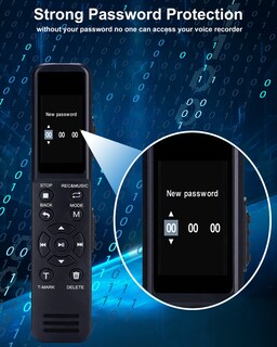 Foto 2 | Foto 2 | Grabadora De Voz Digital Highbrain Mejorada De 8 Gb Con Tarjeta Tf De 32 Gb - Venta Internacional.