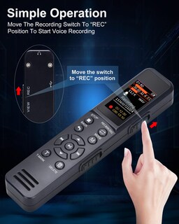 Foto 4 | Foto 4 | Grabadora De Voz Digital Highbrain Mejorada De 8 Gb Con Tarjeta Tf De 32 Gb - Venta Internacional.