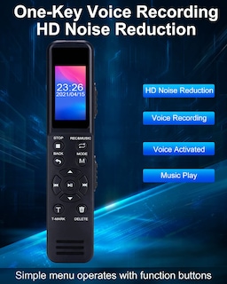 Foto 5 | Foto 5 | Grabadora De Voz Digital Highbrain Mejorada De 8 Gb Con Tarjeta Tf De 32 Gb - Venta Internacional.