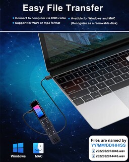 Foto 7 | Foto 7 | Grabadora De Voz Digital Highbrain Mejorada De 8 Gb Con Tarjeta Tf De 32 Gb - Venta Internacional.