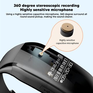 Foto 6 | Foto 6 | Reloj Grabador De Voz Fosa Digital De 8 Gb Con 30 Días De Espera - Venta Internacional.