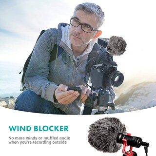 Foto 4 | Foto 4 | Protector De Viento Furry Outdoor Con Micrófono Para Grabadoras Portátiles - Venta Internacional.