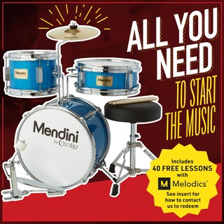 Foto 2 | Foto 2 | Batería Mendini De Cecilio Kids De 3 Piezas Con Bajo Tom Snare - Venta Internacional.