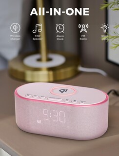 Foto 2 | Foto 2 | Cargador Inalámbrico De Radio Despertador Odokee Qi 10w Bluetooth - Venta Internacional.