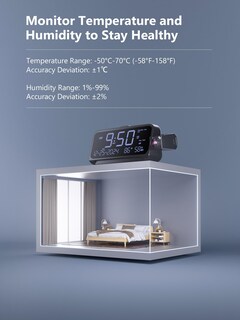 Foto 6 | Foto 6 | Proyección: Despertador Onlyee Proyector Digital Giratorio De 350° - Venta Internacional.