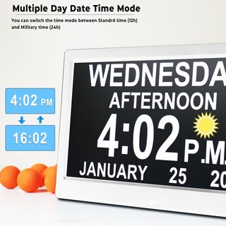 Foto 5 | Foto 5 | Reloj Digital Maxculux De 11.5 Pulgadas Con Voz Para Día Y Fecha - Venta Internacional.