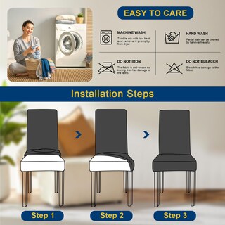 Foto 5 | Foto 5 | Fundas Para Sillas Fafua Stretch Kitchen  Juego De 4 Para Comedor - Venta Internacional.