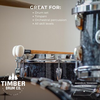 Foto 3 | Foto 3 | Timpani Mallets Timber Drum Co. Fieltro Mediano Con Asas De Abedul - Venta Internacional.