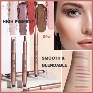 Foto 2 | Foto 2 | Sombra De Ojos En Barra Qeetvia Marrón Oscuro Resistente Al Agua De Larga Duración - Venta Internacional.