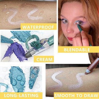 Foto 5 | Foto 5 | Sombra De Ojos En Barra Miasarah White Shimmer Waterproof - Venta Internacional.