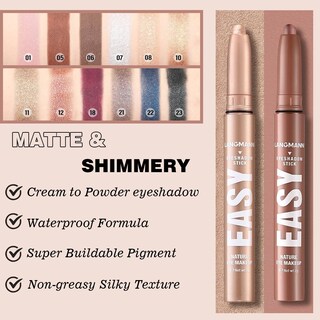 Foto 2 | Foto 2 | Barra De Sombra De Ojos Melsintern Khaki Matte Cream Resistente Al Agua - Venta Internacional.