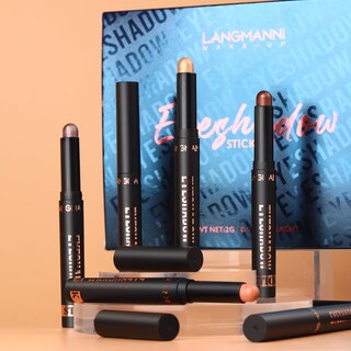 Foto 6 | Foto 6 | Set De Sombras De Ojos Langmanni 8 Unidades Crema Suave Impermeable - Venta Internacional.