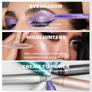 Foto 6 | Foto 6 | Barra De Sombra De Ojos Miasarah Purple Shimmer Waterproof - Venta Internacional.