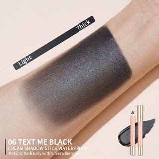Foto 3 | Foto 3 | Lápiz De Sombra De Ojos Oulac Black Waterproof 3.8 Ml Vegan Beauty - Venta Internacional.