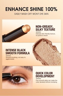 Foto 6 | Foto 6 | Barra De Sombra De Ojos Kyannkara Glitter Matte Nude De Larga Duración - Venta Internacional.