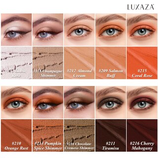 Foto 3 | Foto 3 | Barra De Sombra De Ojos Luxaza Pro 10 Unidades Crema Marrón Mate Brillante - Venta Internacional.