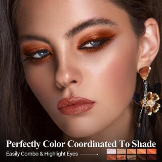 Foto 6 | Foto 6 | Barra De Sombra De Ojos Luxaza Pro  10 Unidades  Crema Marrón Mate Brillante - Venta Internacional.