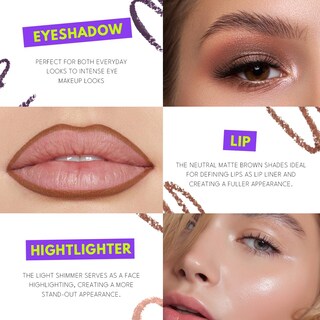 Foto 5 | Foto 5 | Set De Sombras De Ojos Imakeupnow Metallic Shimmer 8 Unidades - Venta Internacional.