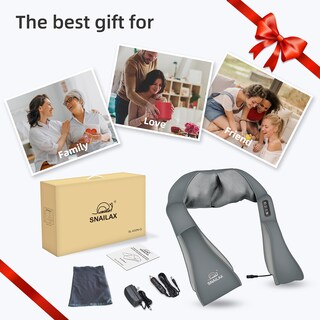 Foto 6 | Foto 6 | Masajeador Snailax Shiatsu Para Cuello Y Hombros Con Color Gris Intenso - Venta Internacional.