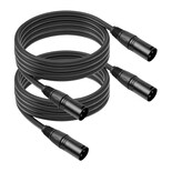 Cables De Micrófono Szlliyxs Paquete De 2 Unidades Xlr Macho A Macho 3 M - Venta Internacional.