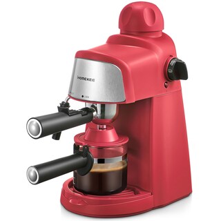 Foto 1 | Foto 1 | Máquina De Café Espresso Ihomekee De 3 5 Bar Con Calefacción Para 1 A 4 Tazas Color Rojo - Venta Internacional.