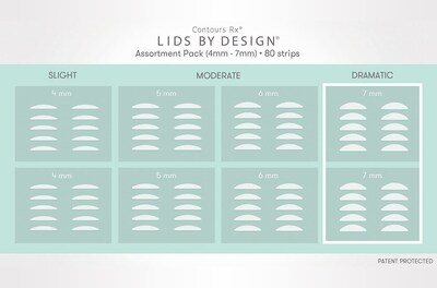 Foto 3 | Foto 3 | Tiras Elevadoras De Párpados Contours Rx Lips By Design 7 Mm 80 Unidades - Venta Internacional.