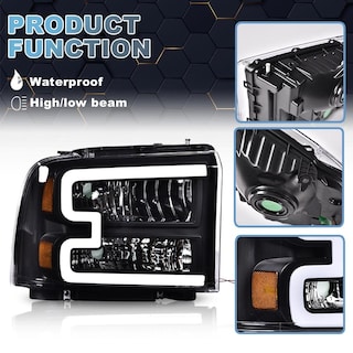 Foto 7 | Foto 7 | Faros Led Pit66 Compatibles Con Ford F250 F350 De 2005 A 2007 - Venta Internacional.