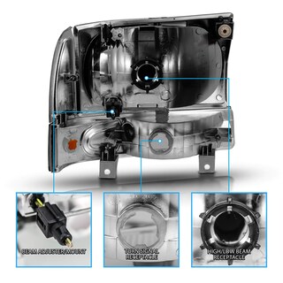 Foto 7 | Foto 7 | Faros Delanteros Amerilite Para Ford Super Duty F250 F350 1999-2004 - Venta Internacional.
