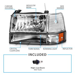 Foto 4 | Foto 4 | Conjunto De Faros Amerilite Para Ford F150 F250 F350 Bronco Chrome 1992-1996 - Venta Internacional.