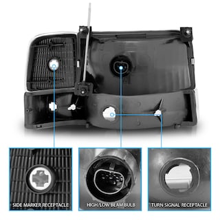 Foto 5 | Foto 5 | Conjunto De Faros Amerilite Para Ford F150 F250 F350 Bronco Chrome 1992-1996 - Venta Internacional.