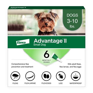 Foto 1 | Foto 1 | Tratamiento Y Prevención De Pulgas Advantage Ii Para Perros Pequeños De 3 A 10 Libras - Venta Internacional.
