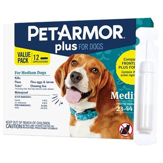 Foto 2 | Foto 2 | Prevención De Pulgas Y Garrapatas Para Perros Petarmor Plus Medium 10-20 - Venta Internacional.