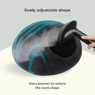 Foto 4 | Foto 4 | Cama Para Gatos Cave Meowfia De Fieltro De Primera Calidad Hecha A Mano  100% Lana Merino - Venta Internacional.