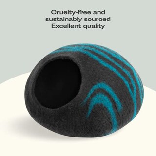 Foto 7 | Foto 7 | Cama Para Gatos Cave Meowfia De Fieltro De Primera Calidad Hecha A Mano  100% Lana Merino - Venta Internacional.