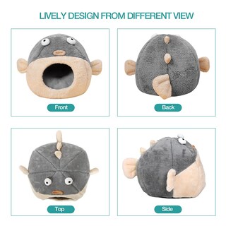 Foto 5 | Foto 5 | Cama Para Gatos Cave Lcybem Con Almohada Extraíble Y Lavable Color Gris - Venta Internacional.