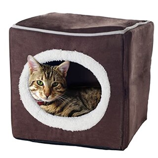 Foto 1 | Foto 1 | Cama Para Mascotas Petmaker Acogedora En Forma De Cueva En Forma De Cubo Para Mascotas Pequeñas - Venta Internacional.