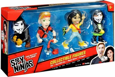 Foto 1 | Foto 1 | Pack De 4 Figuras Coleccionables Spy Ninjas Chad Multicolor - Venta Internacional.