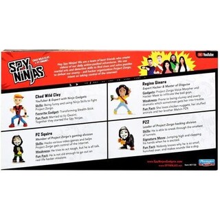 Foto 6 | Foto 6 | Pack De 4 Figuras Coleccionables Spy Ninjas Chad Multicolor - Venta Internacional.