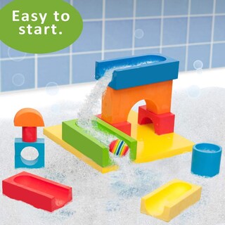 Foto 4 | Foto 4 | Juguete De Baño Bathblocks Ball Run & Waterfall De 3 A 9 Años - Venta Internacional.