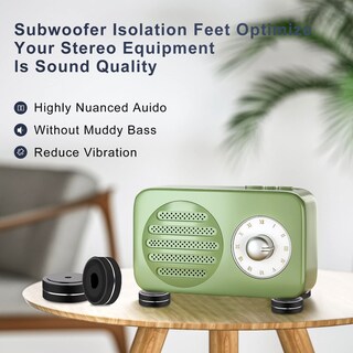 Foto 2 | Foto 2 | Patas Amplificadoras Monosaudio Con Aislamiento De Aluminio 40 X 15 Mm 4 Unidades - Venta Internacional.