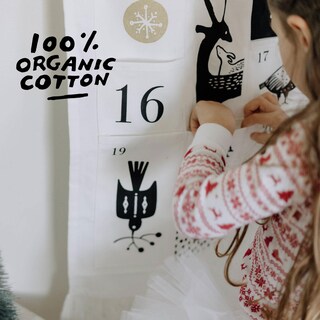 Foto 2 | Foto 2 | Calendario De Adviento Wee Gallery Winter Animals De Algodón Orgánico - Venta Internacional.