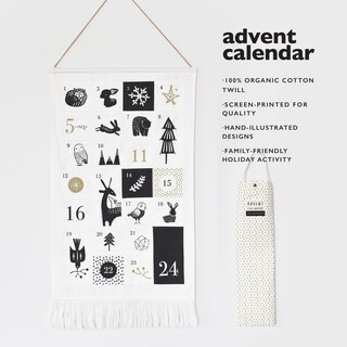 Foto 3 | Foto 3 | Calendario De Adviento Wee Gallery Winter Animals De Algodón Orgánico - Venta Internacional.