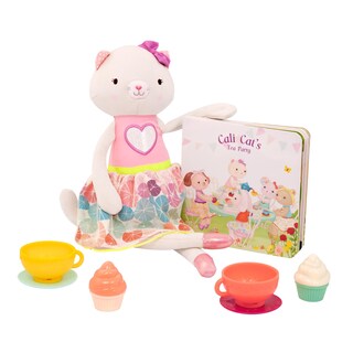 Foto 1 | Foto 1 | Set De Juego Para Gatos De Peluche B. Toys Tippy Toes Cali Cat Tea Party 2+ - Venta Internacional.