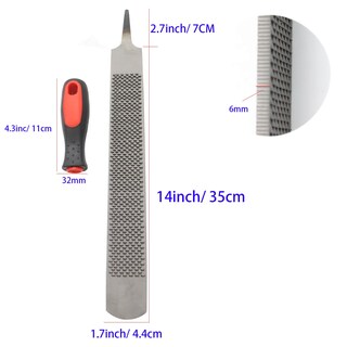 Foto 3 | Foto 3 | Lima Hoof Rasp Qlvily De Acero Al Carbono De 45 Cm Con Mango De Goma - Venta Internacional.