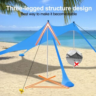 Foto 3 | Foto 3 | Toldo De Playa Autsta Sun Shelter Upf 50+ Con Protección Uv - Venta Internacional.